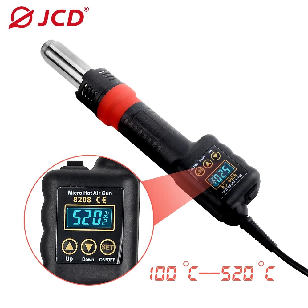 JCD Micro Hot Air Gun 8208 750 - đánh giá và giá Heat Gun Small