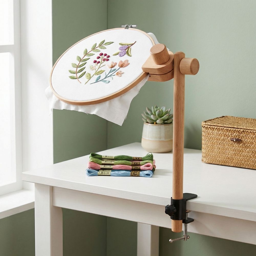 Giá đỡ khung thêu bằng gỗ sồi, - đánh giá và giá Wood Ring Blank