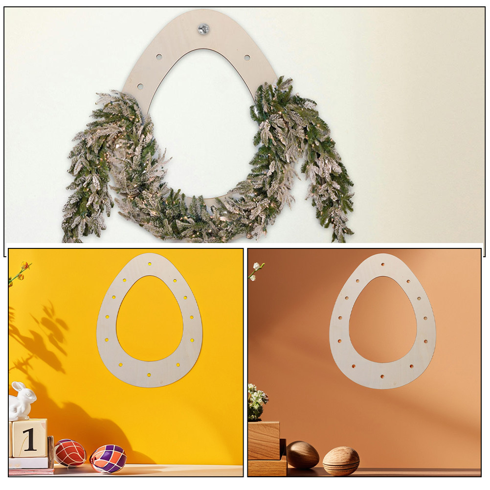 DIY Easter Wreath Frame Egg Sh - đánh giá và giá Wood Ring Blank