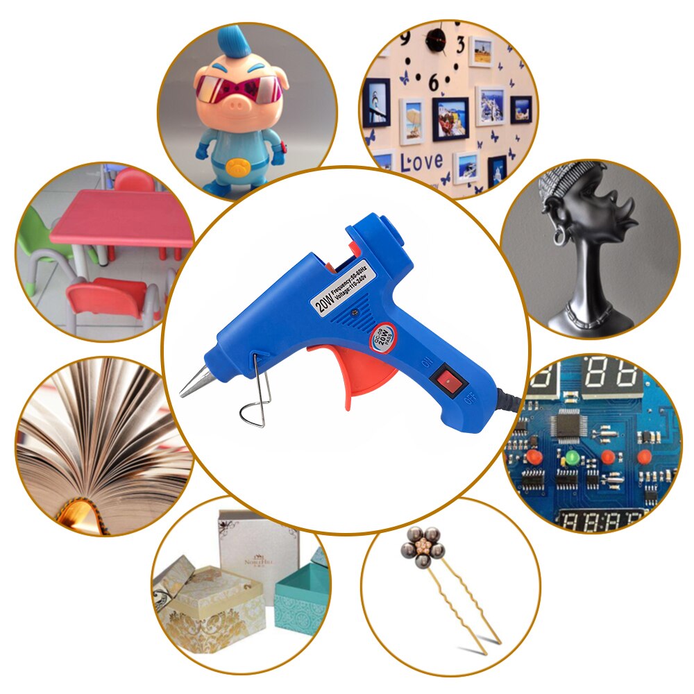 20W nóng chảy keo Súng hộ gia  - đánh giá và giá Heat Gun Small