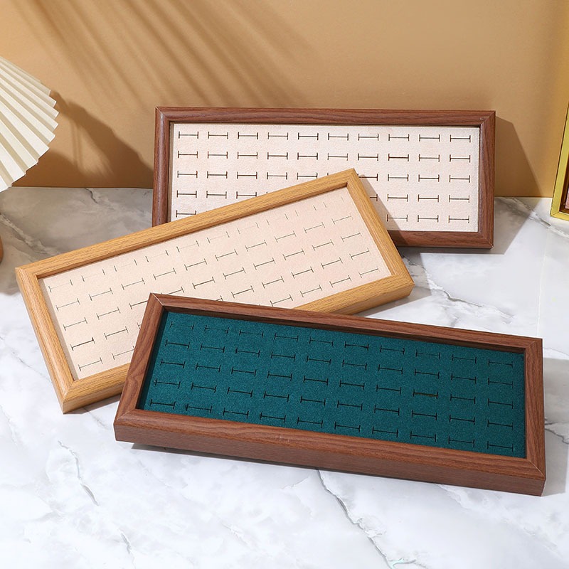 Fashion Jewelry Trays Velvet 5 - đánh giá và giá Wood Ring Blank