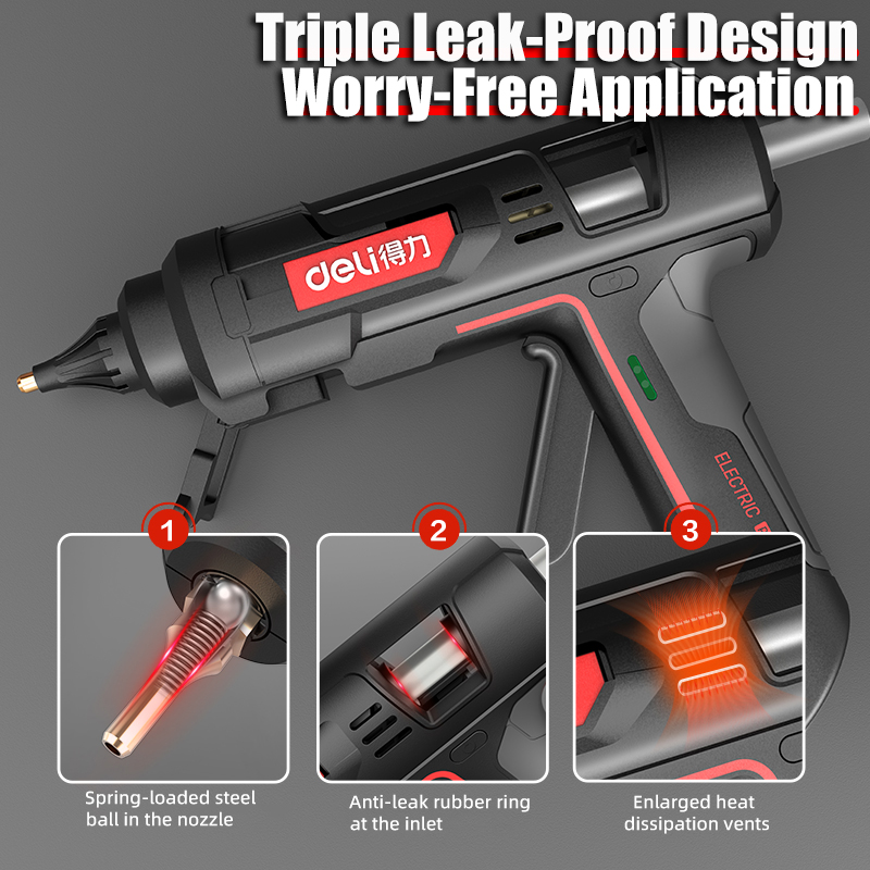 DELI 300W Hot Melt Glue Gun DI - đánh giá và giá Heat Gun Small